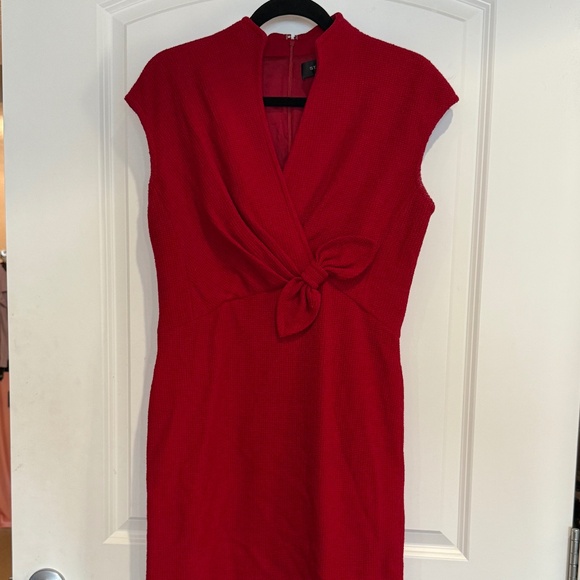 Red St John - size 10 boucle knit dress - Picture 1 of 5